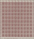 Bizone: 1945, AM-Post 60 Pf Karminbraun, Kompletter Postfrischer Bogen Typ 1 Mit - Other & Unclassified