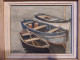 Tableau Les Barques Signé Guy Pennamen Peintre De Concarneau. - Autres & Non Classés