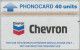 UK, CUR034,  Chevron,   CN : 372F - Boorplatformen