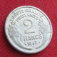 France 2 Francs 1947 KM# 886a.1 Lt 1547 *VT França Francia - Other & Unclassified