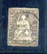 1854-62 SVIZZERA N.26 5r, Bruno, USATO, Assotigliato In Basso A Destra - Gebruikt