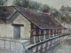 La Ferté Alais La Gatine 91 Essonne Pierrard Aquarelle 53 Cm X 43 Cm - Watercolours