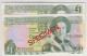 Jersey Banknote (Pick 15s) One Pound SPECIMEN Overprint Code FC - Superb UNC Condition - Jersey