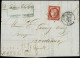 Let EMISSION DE 1849 - 6     1f. Carmin, Obl. PC 83 S. LAC, Càd T15 ANGOULEME 3/6/53, TTB - 1849-1876: Periodo Clásico