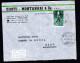 Somalia AFIS, POSTA VIAGGIATA 1955, MOGADISCIO PER BARI - Somalia (AFIS)