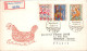 TCHECOSLOVAQUIE SERIE LETTRES FDC RECOMMANDEE "UNESCO" POUR LA FRANCE 1963 - Cartas & Documentos