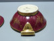 Delcampe - -POT COUVERT MINI SOUPIERE BONBONNIERE PORCELAINE De LIMOGES Dorure Fleurs    E - Limoges (FRA)