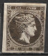 GREECE 1876 Large Hermes Head Athens Print 30 L Deep Brown Vl. 59 Da / H 45 - Gebraucht