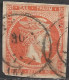 GREECE 1875-80 Large Hermes Head On Cream Paper 10 L Orange Vl. 64 - Gebruikt