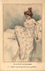 PC ARTIST SIGNED, HENRI BOUTET, ART NOUVEAU, LADY, Vintage Postcard (b49568) - Boutet