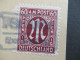 Am Post 28.7.1946 Nr.33 EF PK Einschreiben Ascha über Straubing Mit Landpoststempel Und Roter L1 Nachgebühr - Lettres & Documents