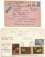 Delcampe - Russia Empire & USSR Postcards & Postal History Lot In 34 Pcs Including Scarce Propaganda Reg To Libya (18scans) - Verzamelingen