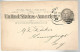 52916 ) USA Postal Stationery  New York Postmark Duplex 1896 - ...-1900