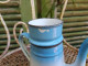 Delcampe - Ancienne Petite Cafetière Émaillée Bleu Dégradé (Petit Modèle) - Autres & Non Classés