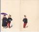 CPA ILLUSTRATIONS, SIGNED, ROBERT, OFFICER, WOMAN, UMBRELLA, 6X - Robert