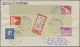 Berlin - Rollenmarken: 1961/1972, Rollenendstreifen RE1+4 Auf Brief, Saubere Par - Roulettes