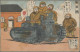 Delcampe - Japan: 1928/1942 (ca.), Army, Japanese Cartoon (manga) Series Ppc: Dispatch To M - Sonstige & Ohne Zuordnung