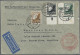 Delcampe - Air Mail - Germany: 1912/1939, Interessanter Posten Von Insgesamt 19 Vielseitige - Poste Aérienne & Zeppelin