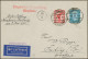 Air Mail - Germany: 1919/1937, Interessante Sammlung Mit Ca. 110 Meist Erstflugb - Airmail & Zeppelin