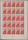 Monaco: 1945, Airmail Surcharges Complete Set Of Five IMPERFORATE Blocks Of 25, - Ungebraucht