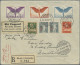 Schweiz: 1924/1929, Kleines Lot Von 6 Flugpostbriefen, Dabei Einschreiben Und Ex - Collections