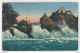 Rheinfall Mit Schloss Laufen Old Postcard Travelled 1925 Schaffhausen Pmk B180710 - Laufen-Uhwiesen 