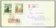 Czechoslovakia Letter Cover World Stamp Exhibition 1968 Stamp Registered Travelled 1968 Bb161028 - Brieven En Documenten