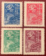 WITH CERT: PRC North-East China 1949 Mint RARE ORIGINAL Set “first Session Of  Political Conference” SG NE257-260 - Unused Stamps