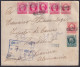 1917-H-427 CUBA REPUBLICA 1917 CERTIF MARK REGISTED COVER CAMAGUEY TO GERMANY.  - Briefe U. Dokumente