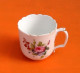 Delcampe - Tasse / Soucoupe à Café Porcelaine Blanche Décor Floral - Sonstige & Ohne Zuordnung