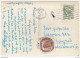 Postal Tax Stamp On Postcard Split Travelled 1954 B170605 - Covers & Documents