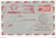 Jugometal Company Preprinted Postal Stationery Air Mail Letter Cover - Jugometal Meter Stamp 1954 Bb180612 - Covers & Documents