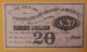 Confederate States 20 Dollars 1863 Coupon Money - Devise De La Confédération (1861-1864)