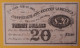 Confederate States 20 Dollars 1863 Coupon Money - Valuta Van De Bondsstaat (1861-1864)