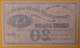 Confederate States 20 Dollars 1863 Coupon Money - Valuta Van De Bondsstaat (1861-1864)