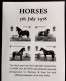 (A) SCARCE BLACK PRINT FOR THE 5th JULY 1978 HORSES ISSUE #03025 - Proeven & Herdruk