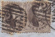 34239# BELGIQUE LEOPOLD MEDAILLON DENTELE N° 13 X 2 LETTRE A VERIFIER Obl P 24 BRUXELLES 1864 Pour GOSSELIES - 1849-1865 Médaillons (Autres)