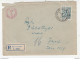 Yugoslavia, Letter Cover Registered Travelled 1956 Bosanska Kostajnica To Zagreb B180220 - Covers & Documents