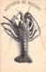 FRANCE - Souvenir De Roscoff - Langouste - Carte Postale Ancienne - - Roscoff