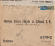 1916 - SEMEUSES PERFOREES (PERFIN) CNE COMPTOIR NATIONAL ESCOMPTE / ENVELOPPE CENSUREE ! De PARIS => BERN (SUISSE) ! - Cartas & Documentos