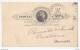 Haris & Cole Wood Pumps Cedar Falls Company Illustrated Postal Stationery Postcard Posted 1894 B200310 - ...-1900