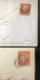 2 GB Penny Red Imperf Covers Penny Black Type Post Mark Details Written In Can Be Sent All To Somerset GB - Covers & Documents