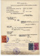 1951. YUGOSLAVIA,SERBIA,BELGRADE MILITARY AUTHORITY,HEALTH CERTIFICATE FOR ARMY RECRUITMENT,3 REVENUE STAMPS - Covers & Documents