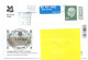 UK King Charles III Old Tintagel Post Office National Trust Postcard Sent To Belgium - Sin Clasificación
