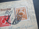 Österreich 1925 Ganzsache Mit Marken überklebt Mi.Nr.449 Und 451 Stempel Feldkirch Nach München - Briefkaarten
