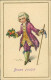 CASTELLI SIGNED 1920s  POSTCARD - BOY & FLOWERS - EDIT DEGAMI 1021 (4840) - Castelli