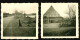 2x Orig. Foto 1957 Bellin Lammershagen / LK Pinneberg, Schleswig-Holstein, Ortspartie - Pinneberg