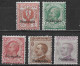 DODECANESE 1912 Italian Stamps With Black Overprint STAMPALIA 5 Values From The Set Vl. 1/3-6-7 MH - Dodécanèse