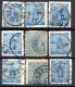 1962. SWEDEN. 1858-1862 12 O.  X 15. SOME NICE POSTMARKS. 5 SCANS. - 1855-1871 Classiques