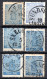 1962. SWEDEN. 1858-1862 12 O.  X 15. SOME NICE POSTMARKS. 5 SCANS. - 1855-1871 Classiques